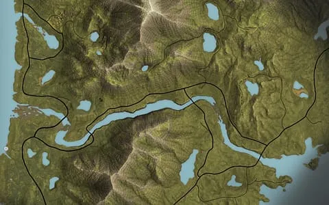 Te Awaroa National Park map