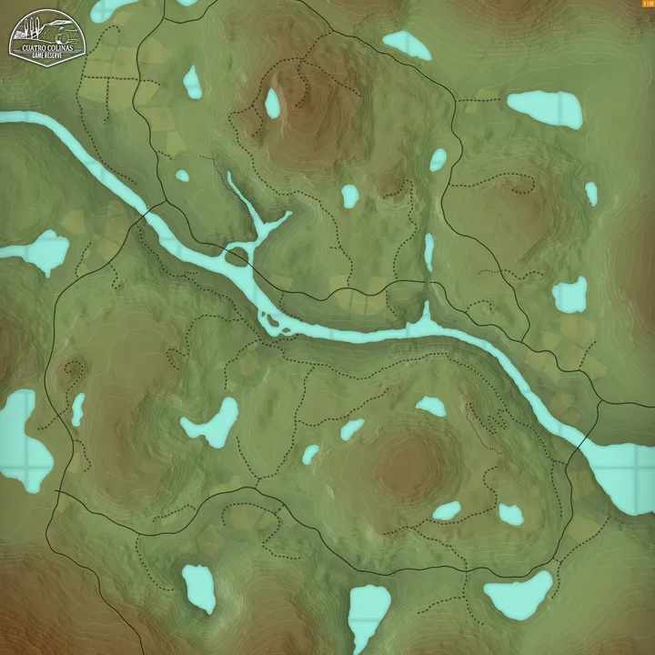 Reserva De Cuatro Colinas — Mapa de la Reserva