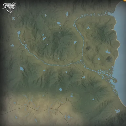 Australische Emerald Coast map