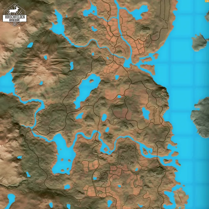 Hirschfelden — Mapa rezerwatu