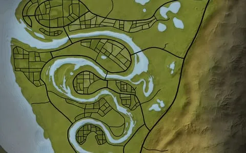 Mississippi Acres Preserve map