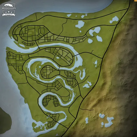 Reservat Mississippi Acres map
