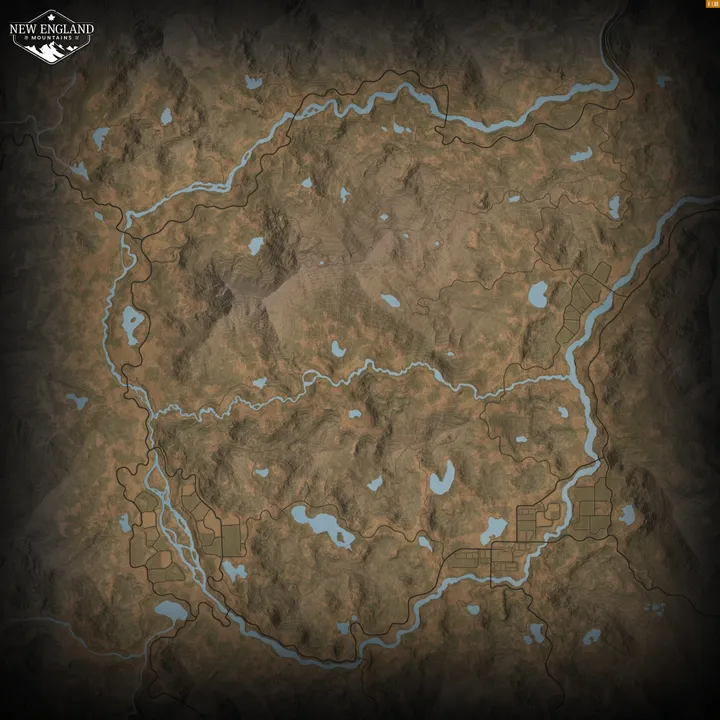 Góry Nowej Anglii — Mapa rezerwatu