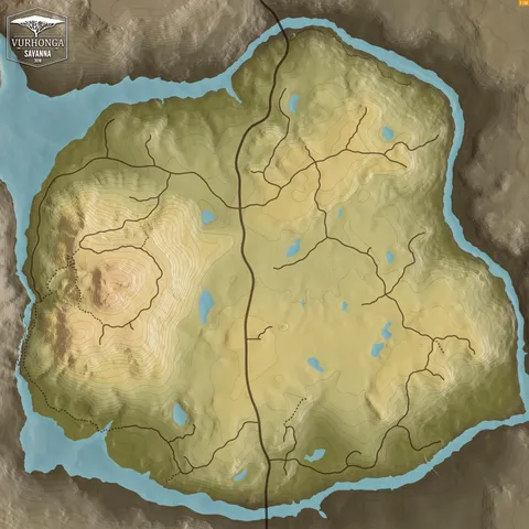 Savanne von Vurhonga map